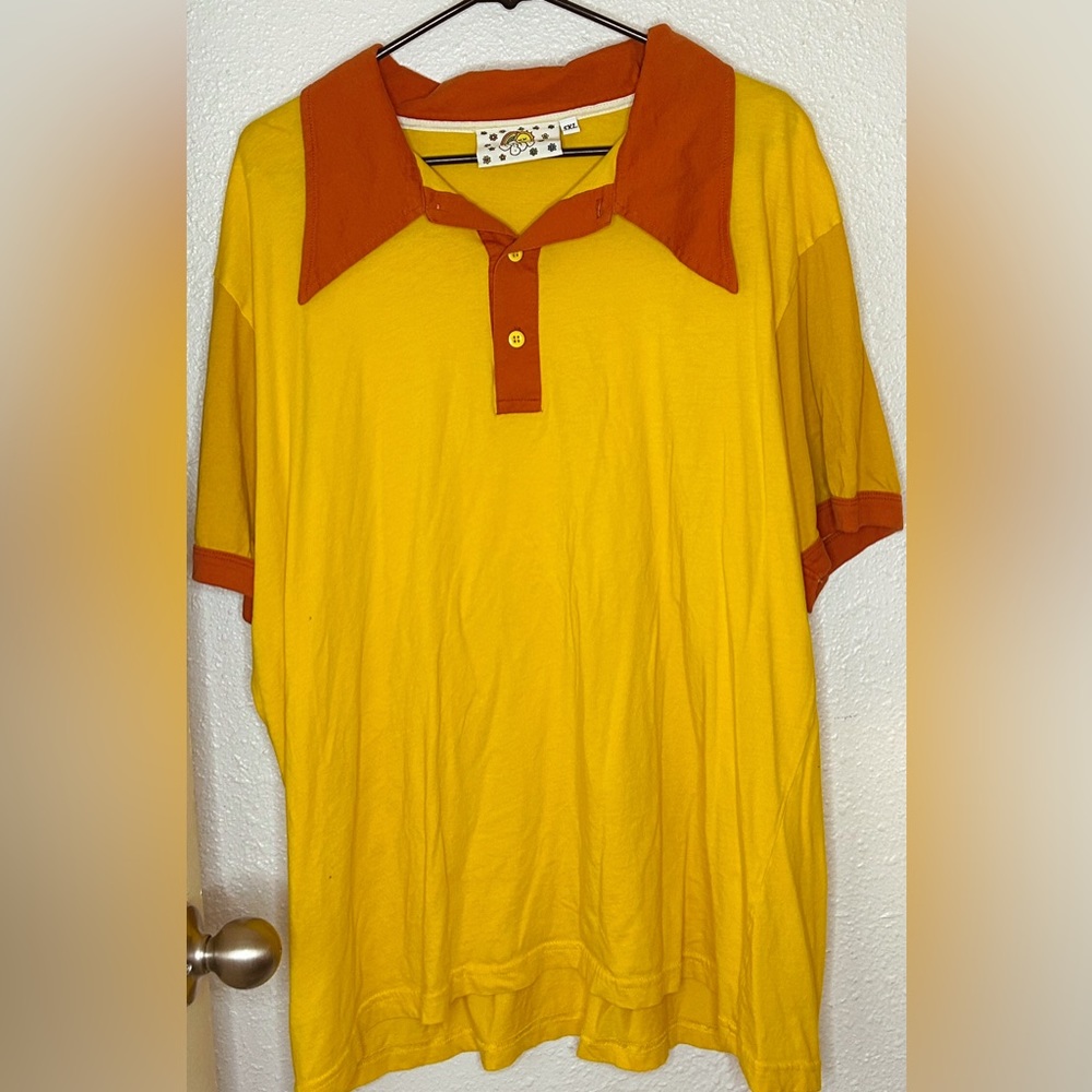 Big Bud Press Polo- Yellow and Orange